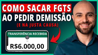 💸Pedi Demissão Posso Sacar FGTS Como Receber FGTS No Pedido de Demissão [upl. by Doowle]