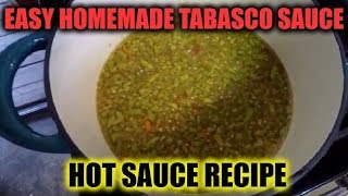 Easy Homemade Tabasco Sauce  Hot Sauce Recipe [upl. by Jabe]