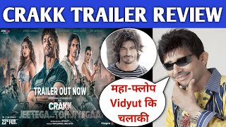 Crakk Trailer Review  KRK  krkreview CRAKK VidyutJammwal NoraFatehi ArjunRampal krk [upl. by Akenot]