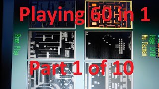 Playing 60 in 1 Part 1 of 10 ICADE 60 IN Game PlayMulticade [upl. by Vaughan]