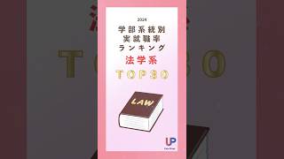 【大学通信】2024年学部系統別実就職率ランキング 法学系 [upl. by Asilegna]