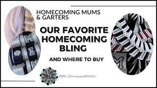 Our Favorite Homecoming Mum amp Garter Bling amp Where to Buy  HOCO Tips amp Supplies [upl. by Ahsinirt]