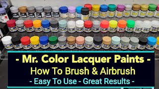 Scale Model Tips  How To Use Mr Color Lacquer Paints  Brush amp Airbrush Technique  Great Results [upl. by Attenat984]