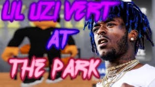 LIL UZI AT THE PARK  RB WORLD 2 ROBLOX [upl. by Leontine]