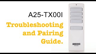 A25TX00I Remote Control Troubleshooting and Pairing Steps for Harbor Breeze Ceiling Fans A25TX00I [upl. by Nyrahtak]