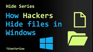 Hide Series ADS Super hidden file in Windows [upl. by Ries]