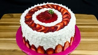 Strawberry Cake Recipe How to Make Strawberry Cake by Cookies Cupcakes and Cardio [upl. by Celeski968]