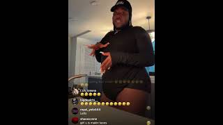 Saucy Santana cooks live  he and caresha are so funny 🤣   live instagram from august 17 2023 [upl. by Emelia]