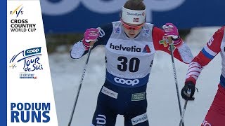 Ingvild Flugstad Oestberg  Ladies 10 km  Toblach  2nd place  FIS Cross Country [upl. by Bonn]