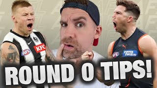 AFL Footy Tips 2024  Opening Round 0 Win a box of Teamcoach [upl. by Aikat]