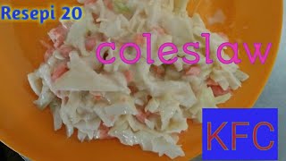 Resepi coleslaw salad KFCscreet recipe [upl. by Hackathorn]