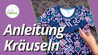 Näh Anleitung Kräuseln [upl. by Euphemiah71]