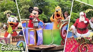 Christmas Flotillas Cavalcade Animal Kingdom 4K  Walt Disney World 2022 🇺🇸 [upl. by Chic548]