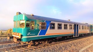 Treno Littorina ALN 668 in avvicinamento alla stazione di OZIERI CHILIVANI  Regionale OLBIA SASSARI [upl. by Bennink806]