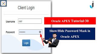 Oracle APEX Tutorial30 ShowHide Password Mask in Oracle APEX [upl. by Mossman]