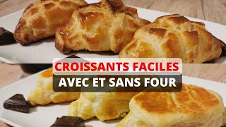 RECETTE DE CROISSANTS MAISON  👉COMMENT FAIRE DES CROISSANTS TRÈS RAPIDESANS FOUR [upl. by Juline645]