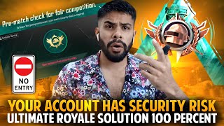 How to Fix PUBG Ultimate Royale Security Issue  Your account has security risk  Change Mobile Num [upl. by Nalyad]