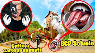 SCP SLIDE vs CARTOON CAT Bruno Carnivorous Slide SCP lo ha mangiato [upl. by Namwen]