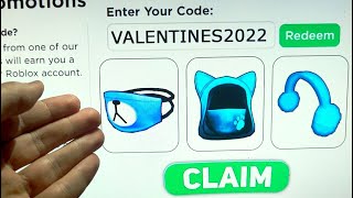 5 NEW Roblox Promo codes 2022 All Free ROBUX Items in March  EVENT  All Free Items on Roblox [upl. by Tija125]