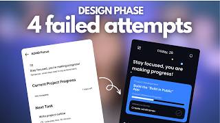 Final designs after 4 failed attempts  build in public app [upl. by Aiynat]