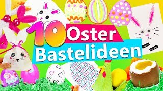 10 OSTER Bastelideen  Osterhase selber basteln  Geschenke für Ostern  Karten falten  Schoko Ei [upl. by Barrow665]