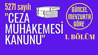 1  Ceza Muhakemesi Kanunu Tanımlar Yetkili Mahkeme Uyuşmazlık Hakimin Reddi Tebligat UYAP [upl. by Nyla]