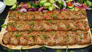 NEW Turkish Kebab With Special Seasoning Turkish Chicken Adana Kebab Recipe With Homemade SKEWERS [upl. by Waverley541]