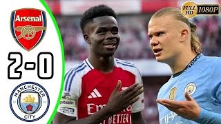 Arsenal vs Manchester city 20  premier league Highlights amp All Goals 2024 HD [upl. by Ahsinet979]