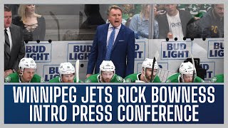 Press Conference Winnipeg Jets introduce Rick Bowness as head coach [upl. by Malissia625]