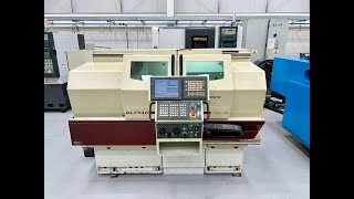 HARRISON Alpha1350XS CNC Gap Bed Lathe with Fanuc 21iTB with Manual Guide Year 2006 [upl. by Arelc944]