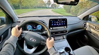 2022 Hyundai Kona Electric Limited  POV Driving Impressions [upl. by Weinhardt125]