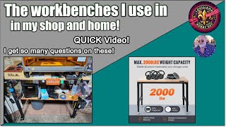 👀 The Vevor Workbenches I use in my shop Vevor [upl. by Anilrats215]