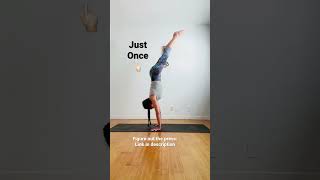 The LAST ONE Is The EASIEST HANDSTAND to Hold yoga [upl. by Rrats]