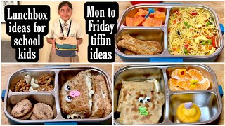 5 Easy Tiffin ideas for School kids🚸 5Lunchboxes recipes for school [upl. by Asylla]