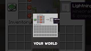 How to make a LIGHTNING ROD in Minecraft Tutorial minecrafttutorial minecraft [upl. by Ahcire]