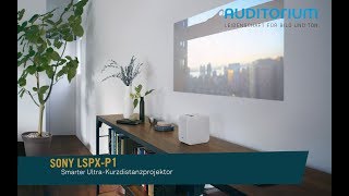 Kurzvorstellung UltrakurzdistanzProjektor Sony LSPXP1 [upl. by Adim]