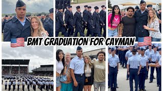 BMT GRADUATION FOR CAYMAN  SAN ANTONIO  LACKLAND AIRFORCE BASE  UNITED STATES AIRMEN [upl. by Lombardy]