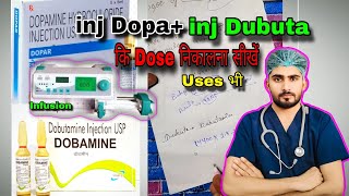 InjDopa dubuta ki dose calculation  inj dopa dubuta ki infusion dose  emergency injection dose [upl. by Llemmart]