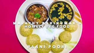 Paani Poori Recipe  Homely Veg Food  Chaat Recipe [upl. by Javler527]