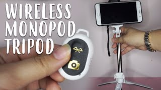 Bluetooth Wireless Monopod Tripod from Shopee [upl. by Fedora449]