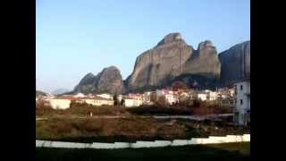 Kalambaka Greece The View From Divani meteora Room 358 MOV05109MPG [upl. by Fosdick]