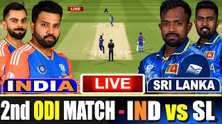 🔴 Live IND Vs SL 2nd ODI  Live Scores amp Commentary  India Vs Sri Lanka  Last 25 Overs [upl. by Philipines]