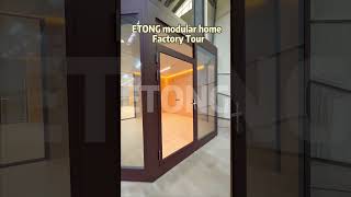 ETONG modular home factory tour etonghousetinyhome resorts capsule airbnb [upl. by Keisling]