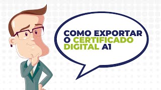 Como exportar o Certificado Digital A1 [upl. by Ader944]