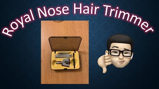 Review of Royal Manual Nose Hair Trimmer set [upl. by Ydnec]