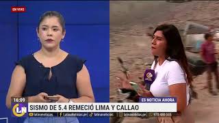 Fuerte sismo de 54 sorprendió a limeños esta tarde [upl. by Alic]