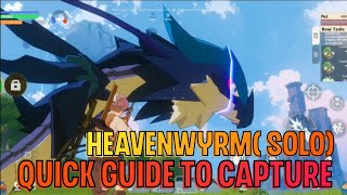 Miraibo Go  quick guide to capture heavenwyrm [upl. by Ynettirb813]