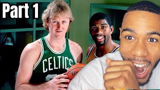 Magic Johnson and Larry Bird A Courtship of Rivals BasketballPart 1  REACTION [upl. by Sawyor]