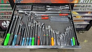 UK fleet mechanic ratchett drawer snap on mac tools etc [upl. by Cindelyn719]