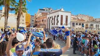 Fiesta del Malaga CF por su Ascenso a 2ªDivisión Visita al Cautivollegada a la iglesia de San Pablo [upl. by Ennoitna569]